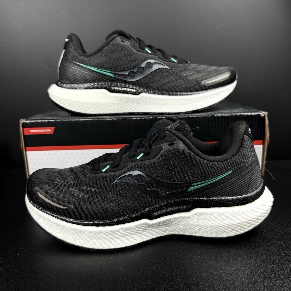Saucony TRIUMPH 19 Women's Athletic Shoes  [S10678-10]‎ Size 6  Black Sneakers
